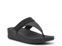 Lulu Opul-Trim Wedge Sandal Black view