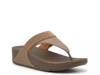 Lulu Opul-Trim Wedge Sandal Minky Grey view