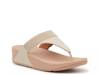 Lulu Opul-Trim Wedge Sandal Stone Beige view