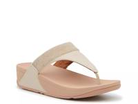 Lulu Opul-Trim Wedge Sandal Stone Beige view