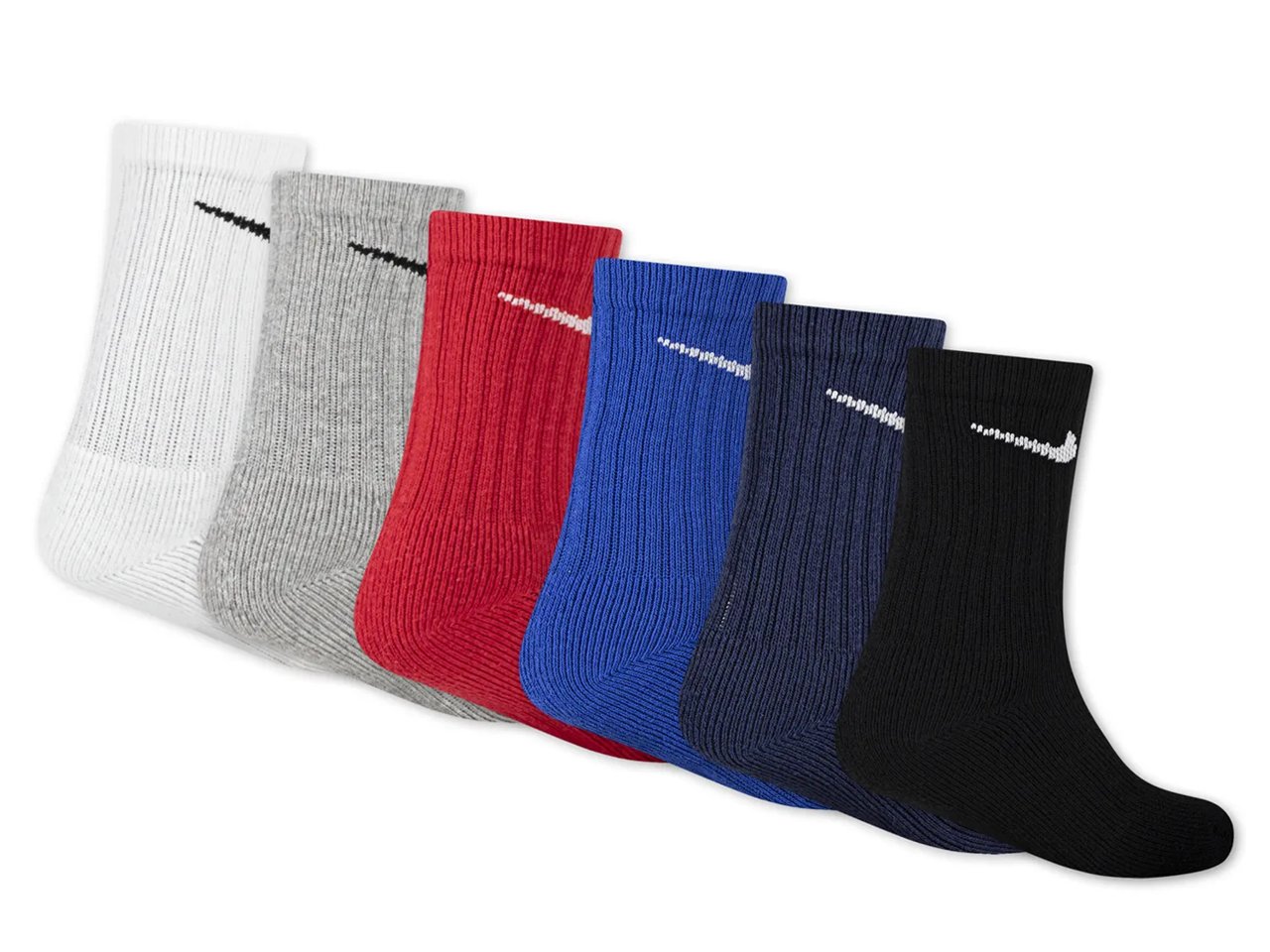 Performance Kids' Crew Socks - 6 Pack