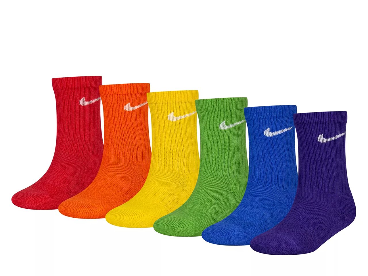 Performance Kids' Crew Socks - 6 Pack