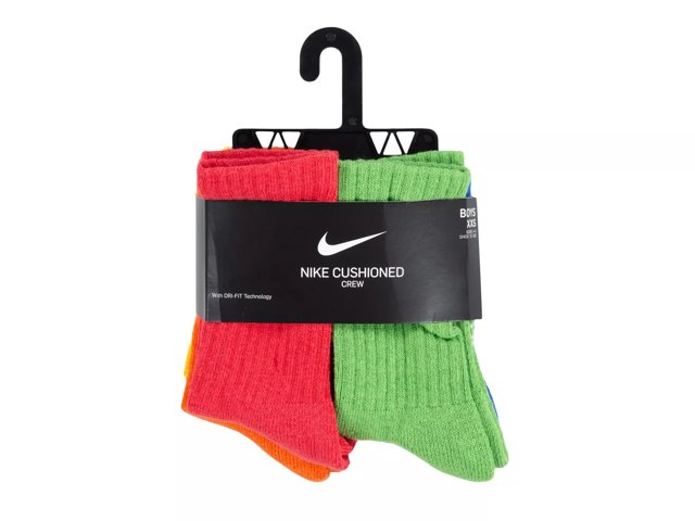 Performance Kids' Crew Socks - 6 Pack