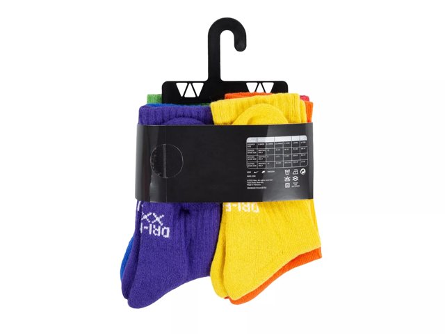 Performance Kids' Crew Socks - 6 Pack