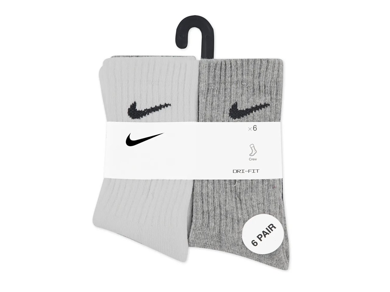 Performance Kids' Crew Socks - 6 Pack