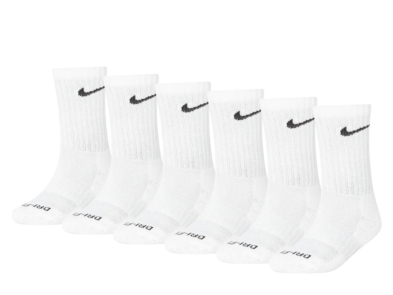 Performance Kids' Crew Socks - 6 Pack