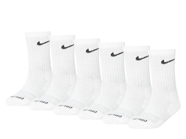 Performance Kids' Crew Socks - 6 Pack