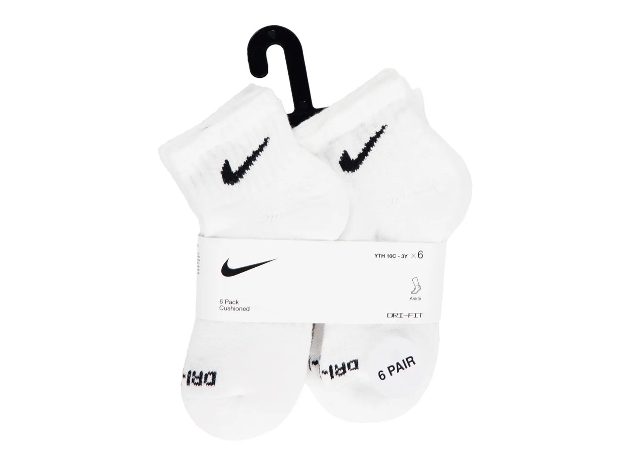 Performance Kids' Crew Socks - 6 Pack