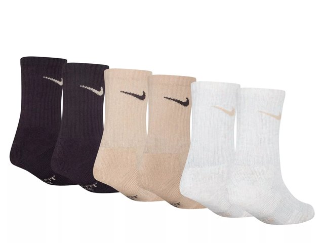 Performance Kids' Crew Socks - 6 Pack