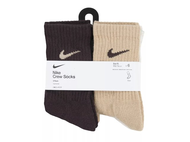 Performance Kids' Crew Socks - 6 Pack
