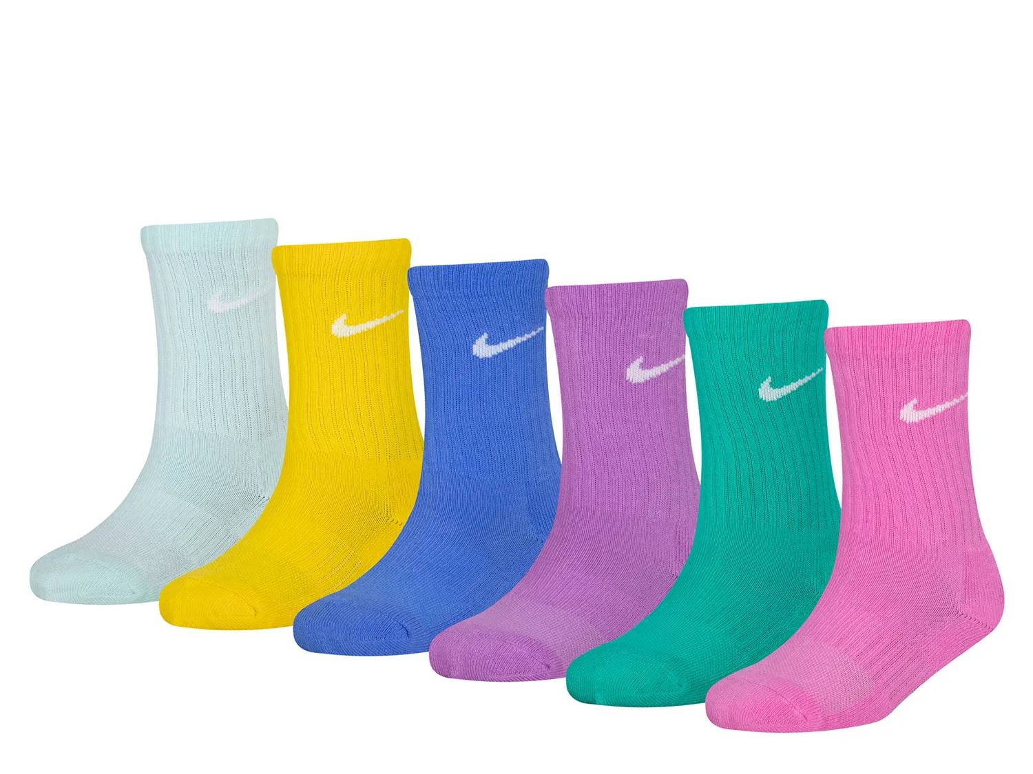 Performance Kids' Crew Socks - 6 Pack