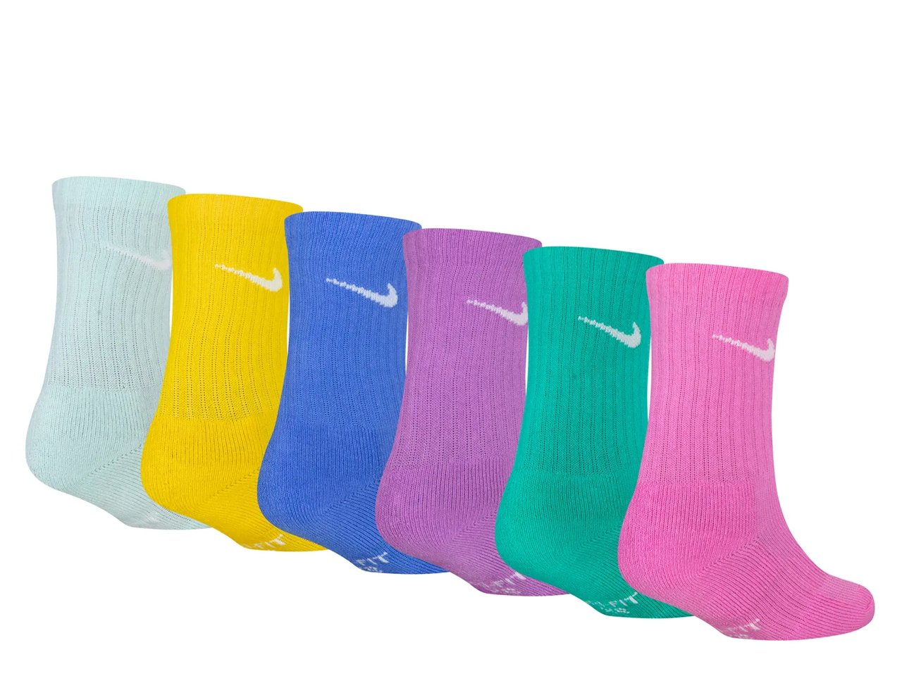 Performance Kids' Crew Socks - 6 Pack