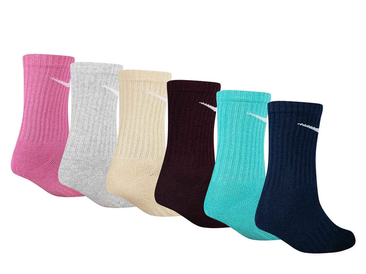 Performance Kids' Crew Socks - 6 Pack