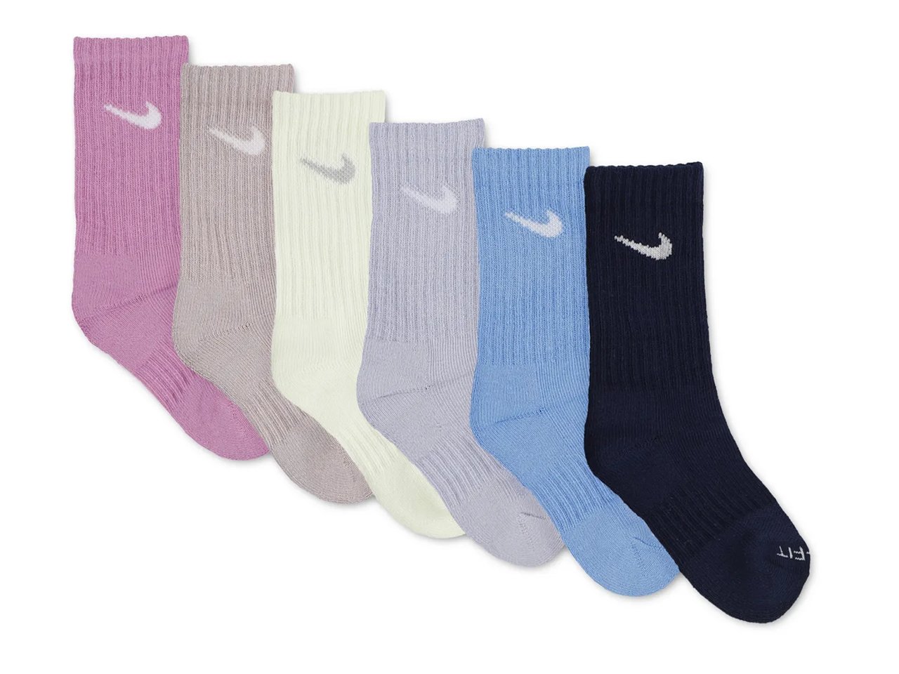 Performance Kids' Crew Socks - 6 Pack