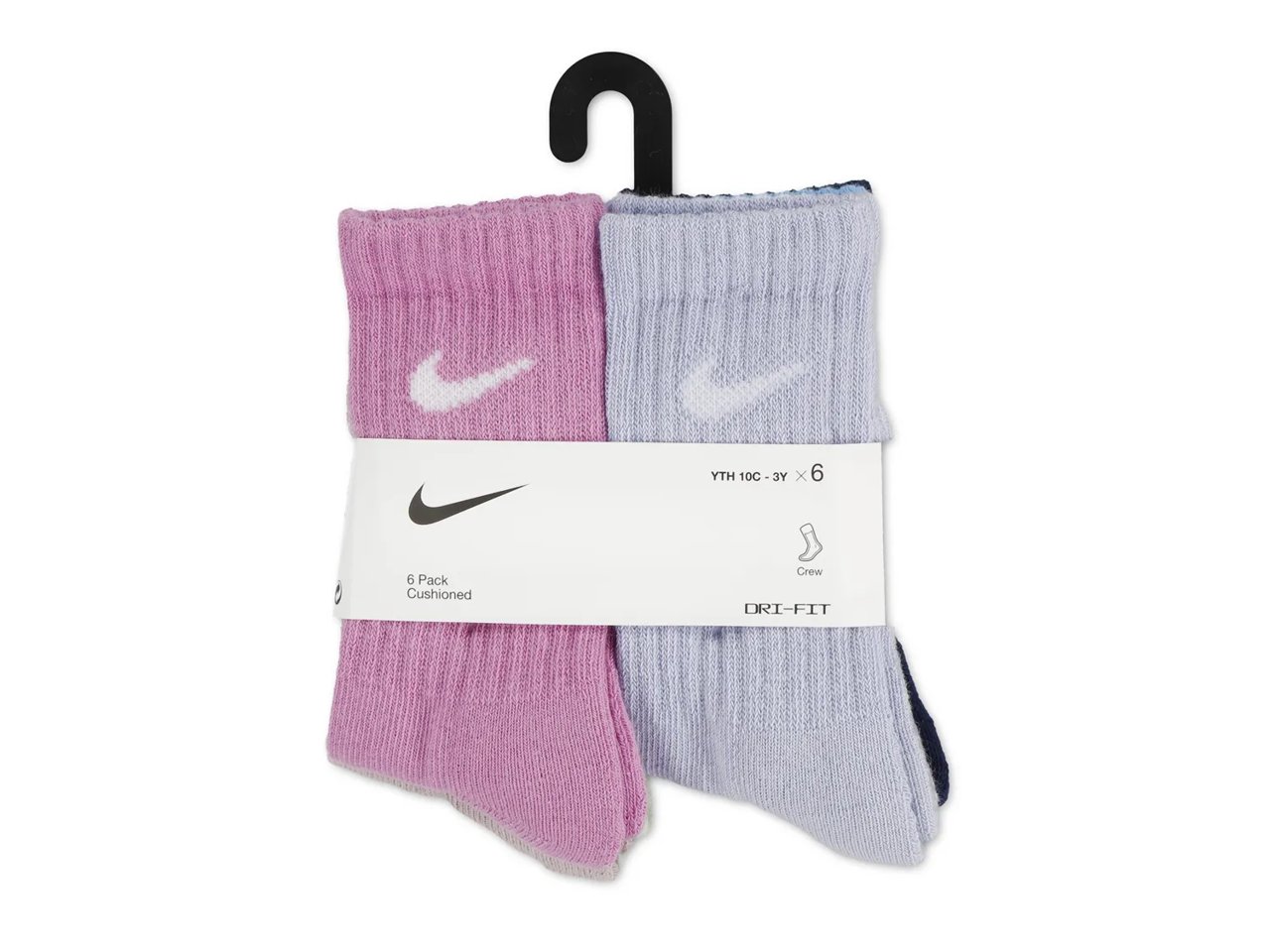 Performance Kids' Crew Socks - 6 Pack