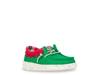 Wally Holiday Elf Slip-On - Kids' Green/Multicolor view