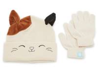 Cam Beanie & Glove Set - 2 Pack Beige/Brown/Black view