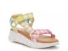 Qwest Sandal Light Green/Pink/Multicolor Gingham Print view