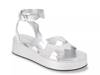 Faye Platform Sandal Silver Metallic view
