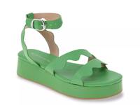 Faye Platform Sandal Clover Green view