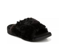 Relax II Sandal Black Faux Fur view