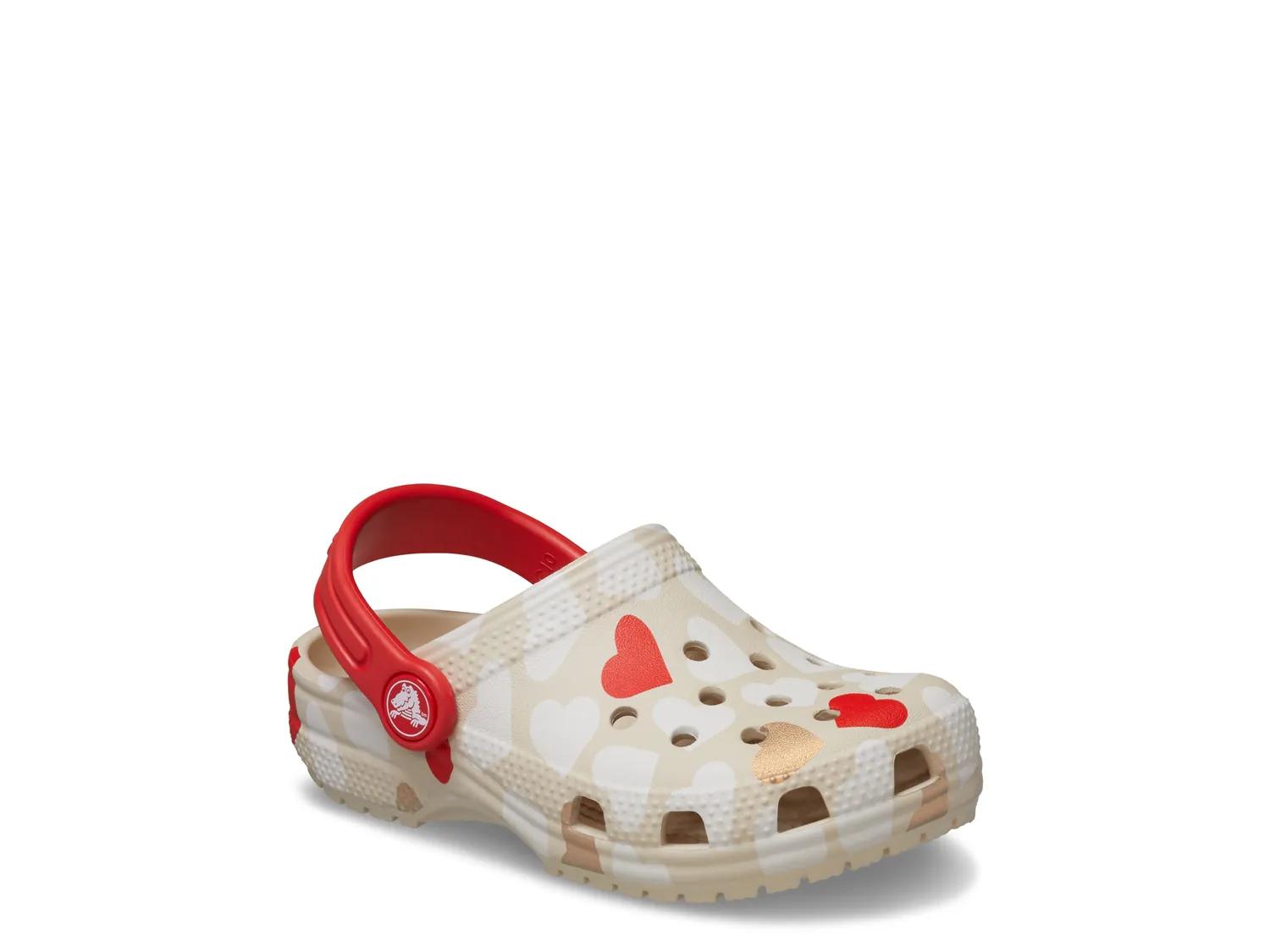 Crocs Heart Print Sandals Men\'s Size 15 Shoes NEW Crocs Toddler Girls main image 3