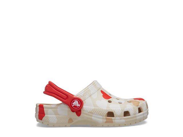 Classic Heart Print Clog - Kids'