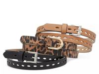 3 For 1 Women's Belt Set - 3 Pack Multicolor view