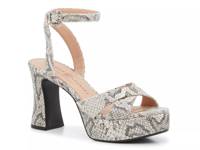 Thorie Sandal Black/Ivory Snake Print Synthetic view