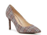 Nettles Pump Ivory/Cranberry/Black Plaid Print view