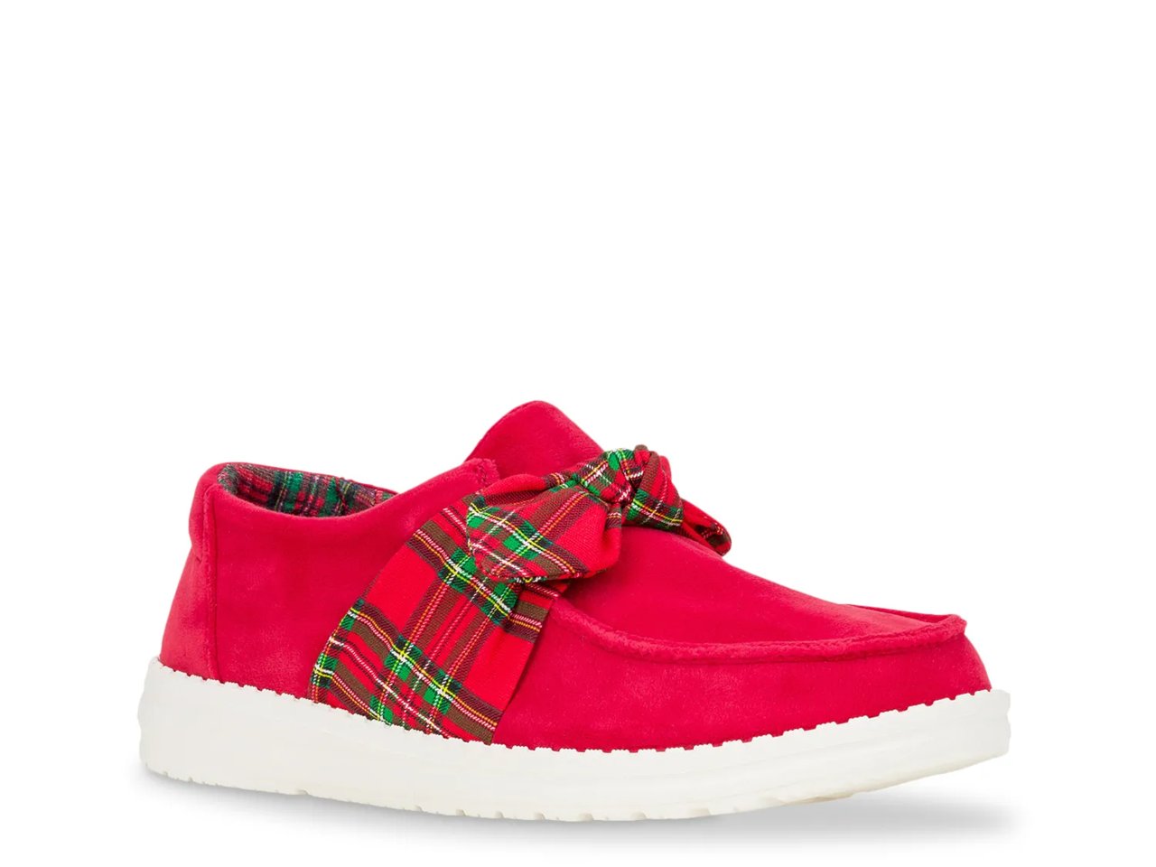 Wendy Bow Tartan Slip-On