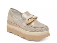 Jaksen Loafer Gold Metallic Mesh Fabric view