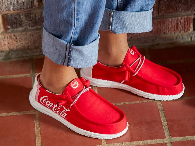 Hey Dude Mens Size 15 x Coca-Cola Wally Coke Limited Edition Casual Shoes Red Amazon.com: HEYDUDE Wally Diet Coke, Mens Shoes, Comfortable  main image 4