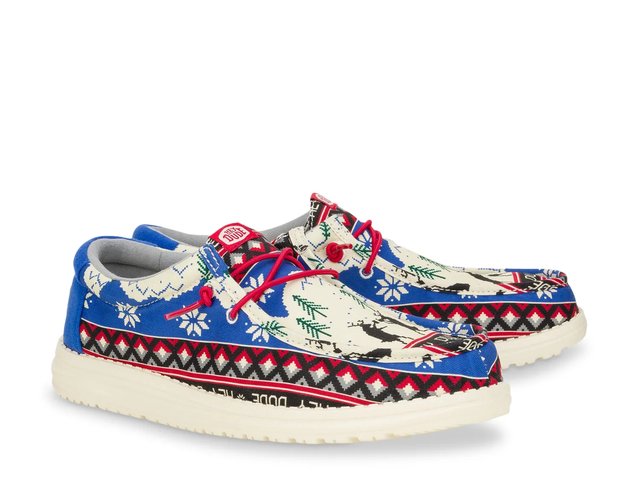 HEYDUDE Wally Holiday Cheers Slip-On - Men display picture 2