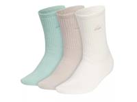 Cushioned Comfort Women's Crew Socks - 3 Pack Teal/Beige/Off White view