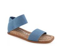 Bente Sandal Denim Blue/Cork Wedge view
