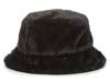 Faux Fur Bucket Hat Black view
