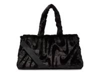 Faux Fur Tote Black view