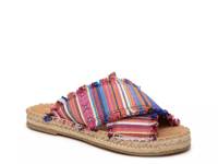 Pepper Espadrille Sandal Pink Multicolor Stripe Print view