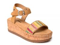 Patrice Wedge Sandal Tan Multicolor view