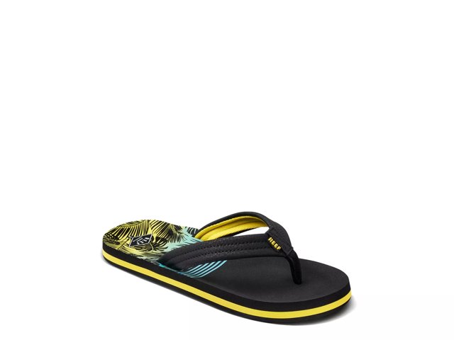 Reef KIDS AHI Jongens Slippers Zwart Lichtbruin