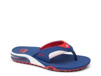 Fanning Pregame Flip Flop Blue/White/Red view