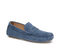 Athens Penny Loafer Denim Blue Suede view