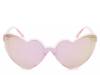 Dear Diary Heart Sunglasses Light Pink Iridescent view