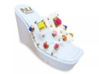 Palm Beach Wedge Sandal White view