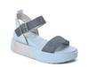 Wonder Wedge Sandal Blue view