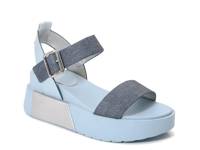 Wonder Wedge Sandal Blue view