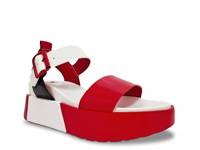 Wonder Wedge Sandal Red Multicolor view