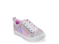 Twinkle Toes® Twinkle Sparks Magical Ombre Light-Up Sneaker - Kids' Silver/Pink view