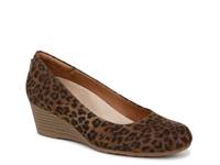 Be Flex Wedge Pump Dark Brown Leopard Print view